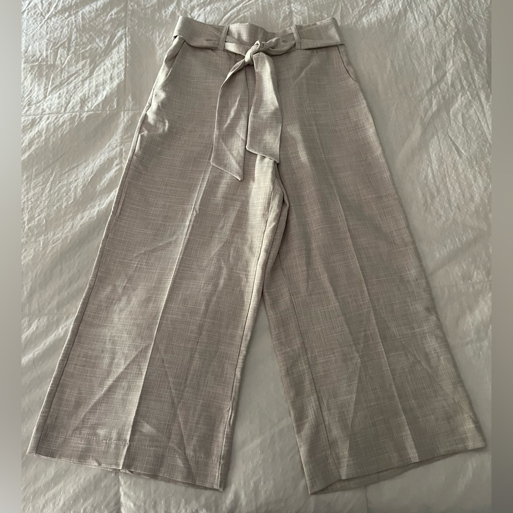 Tie waste wide leg pants ♡